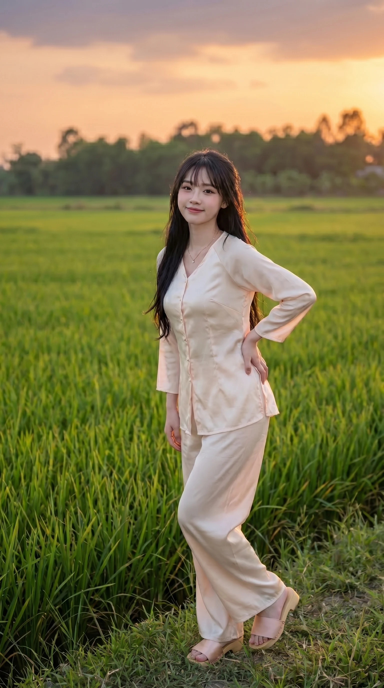 Prompt chụp ảnh ngoài đồng