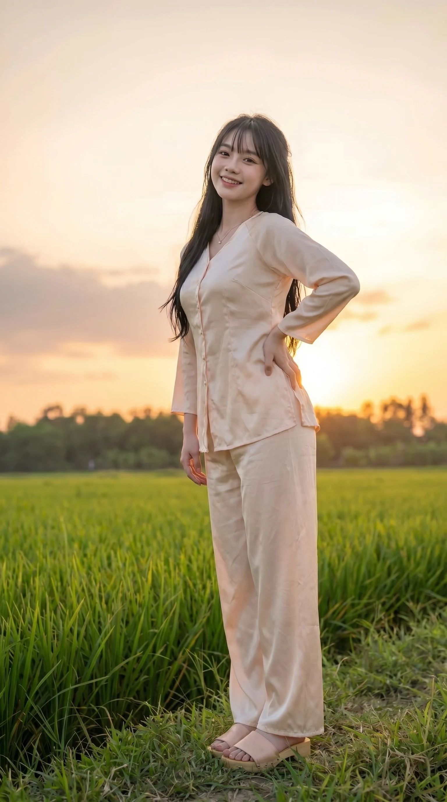 Prompt chụp ảnh ngoài đồng