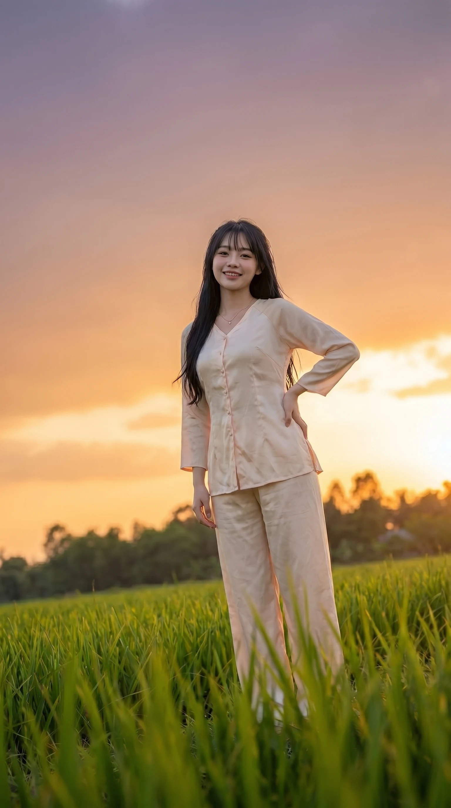 Prompt chụp ảnh ngoài đồng