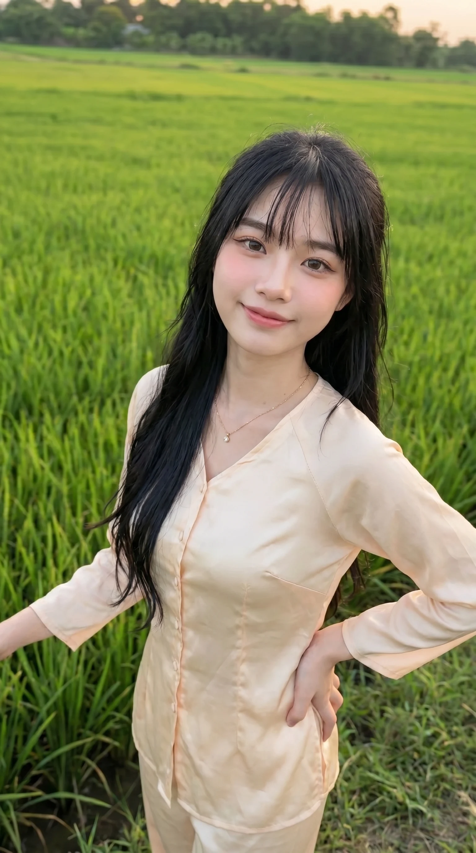 Prompt chụp ảnh ngoài đồng
