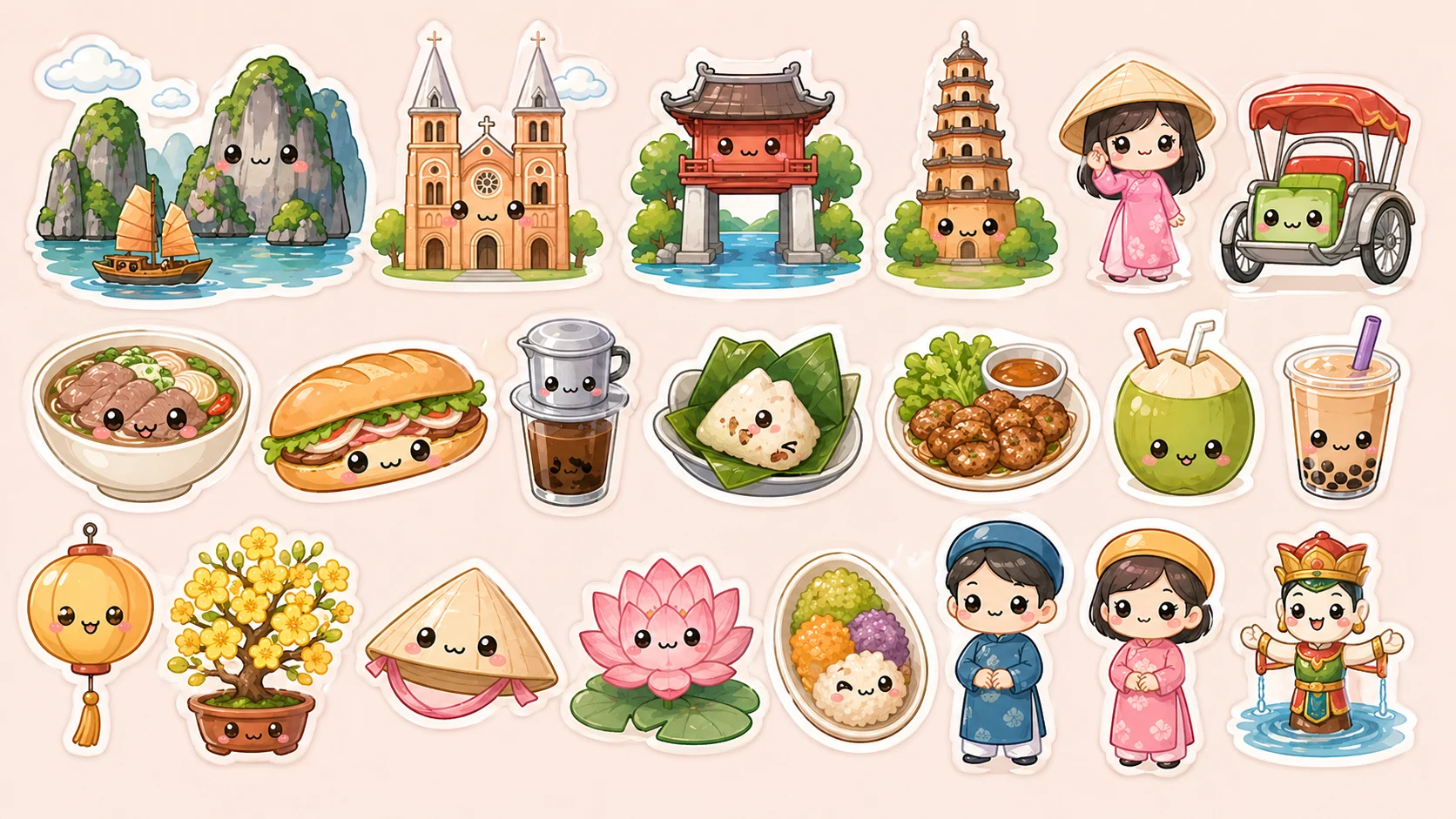 Prompt tạo sticker cho bé